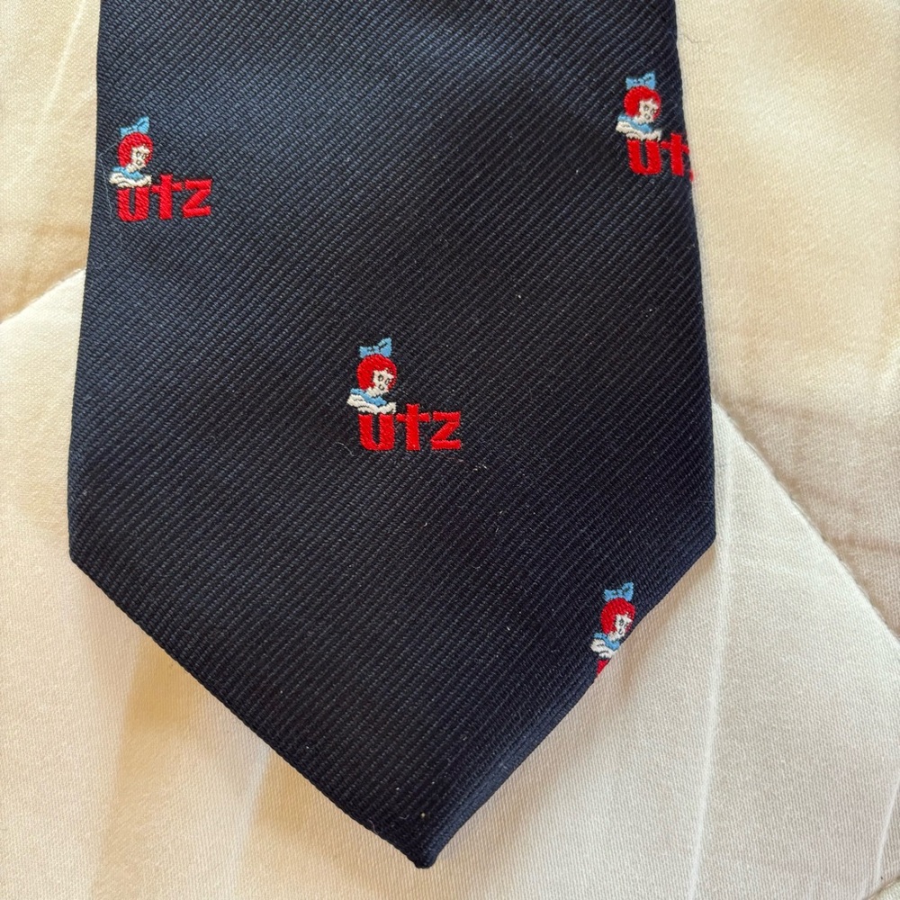 Vintage Utz Potato Chip Little Utz Girl Logo Necktie